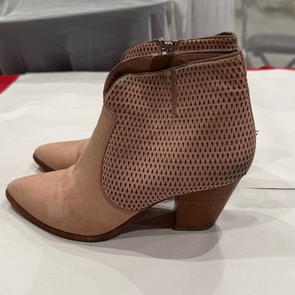 Frye Two-Tone blush Ankle Booties - Picture 3 of 5
